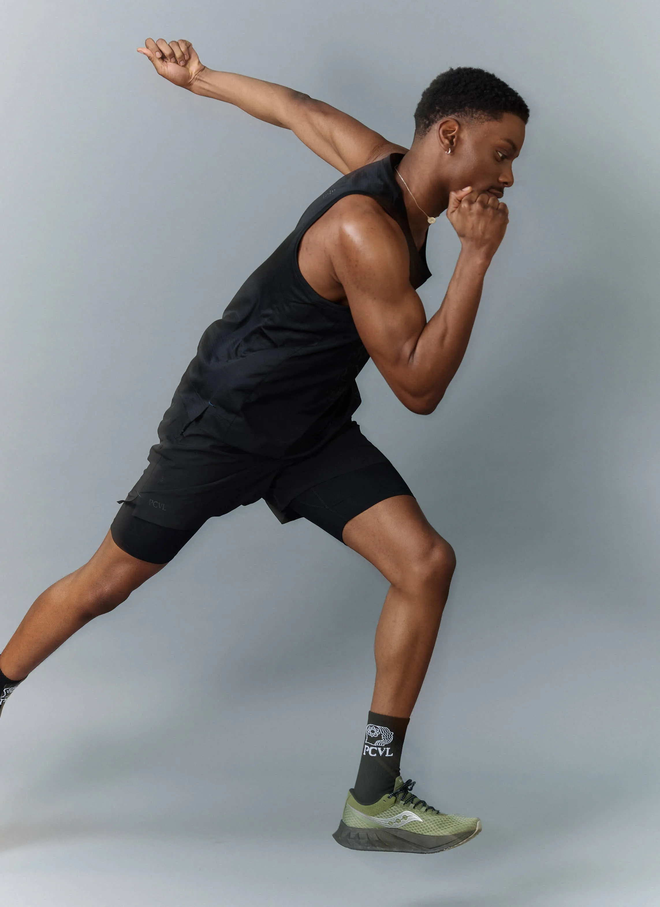 PCVL Graphic Printed Performance Vest | Black sold by Percival product image thumbnail 3