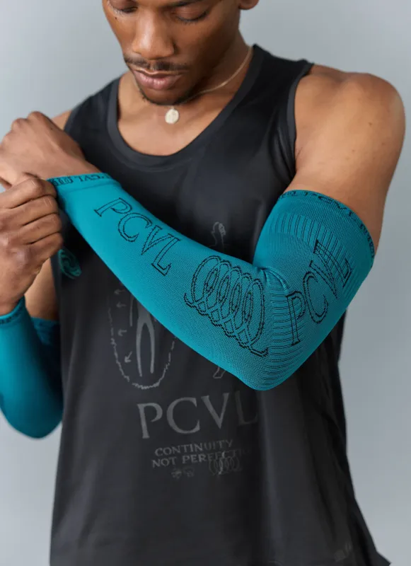 PCVL Compression Arm Sleeve | Blue made by Percival