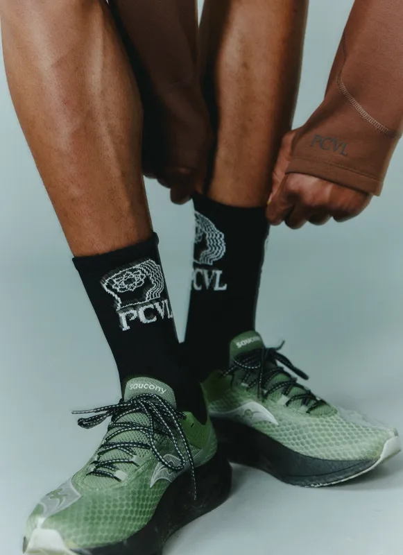 PCVL Compression Sport Socks | Black made by Percival