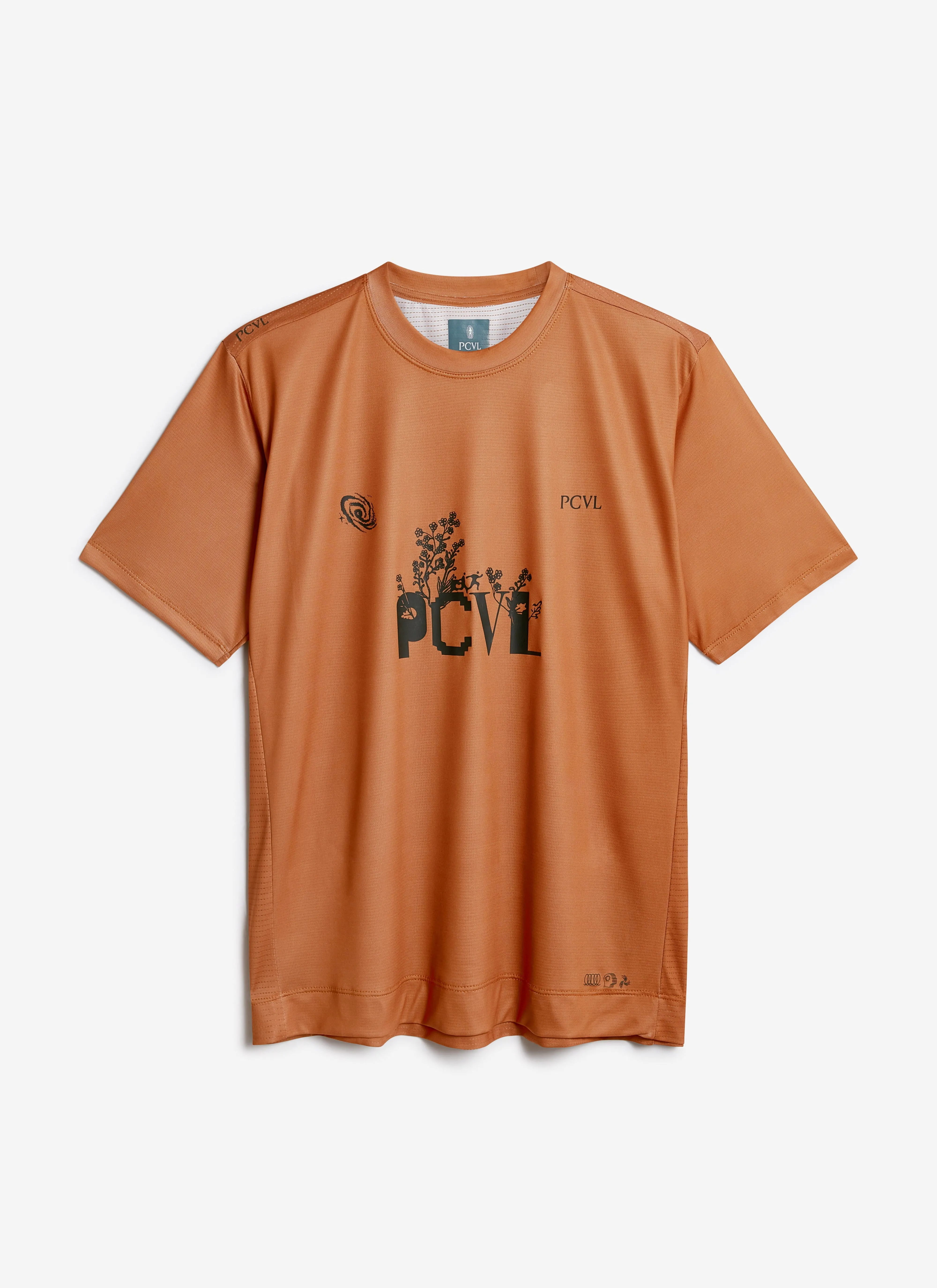 PCVL Graphic Printed Performance Top | Rust sold by Percival product image thumbnail 4