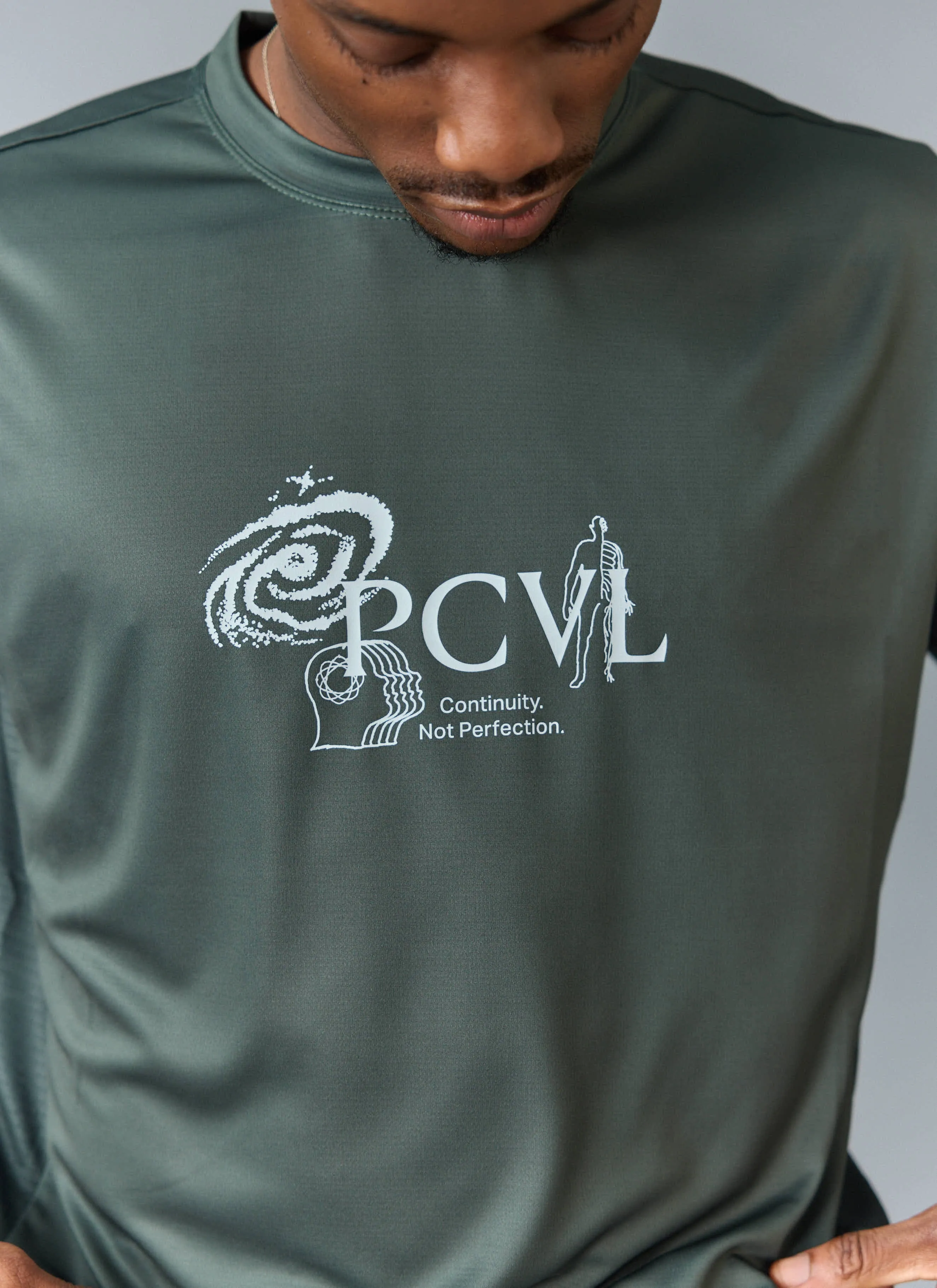PCVL Graphic Printed Performance Top | Forest sold by Percival product image thumbnail 3