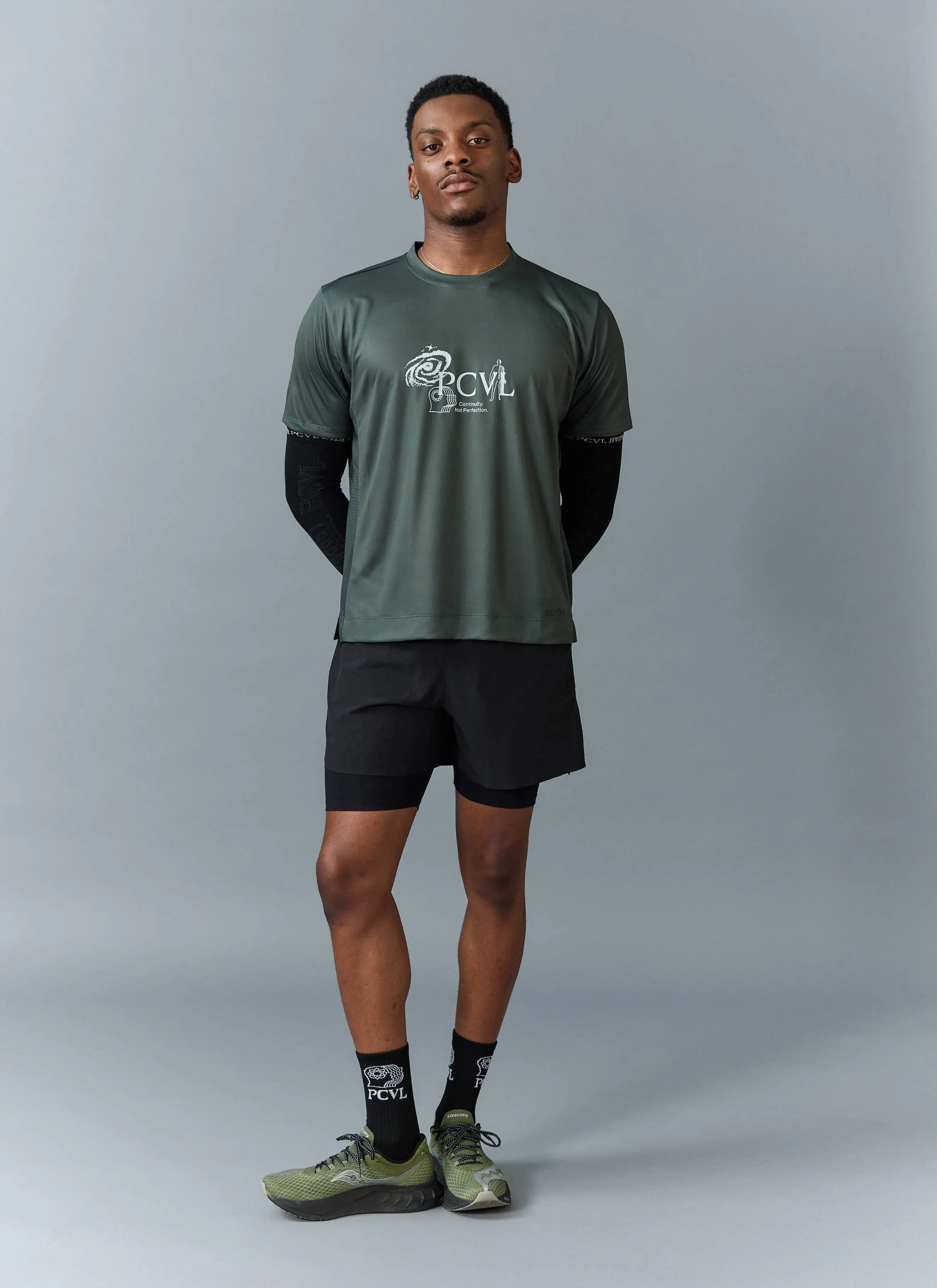 PCVL Graphic Printed Performance Top | Forest sold by Percival product image thumbnail 2