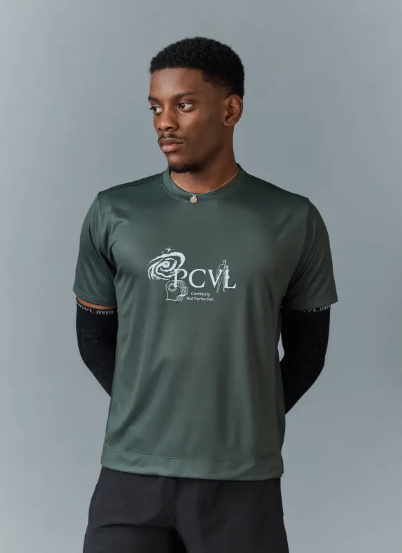 PCVL Graphic Printed Performance Top | Forest sold by Percival