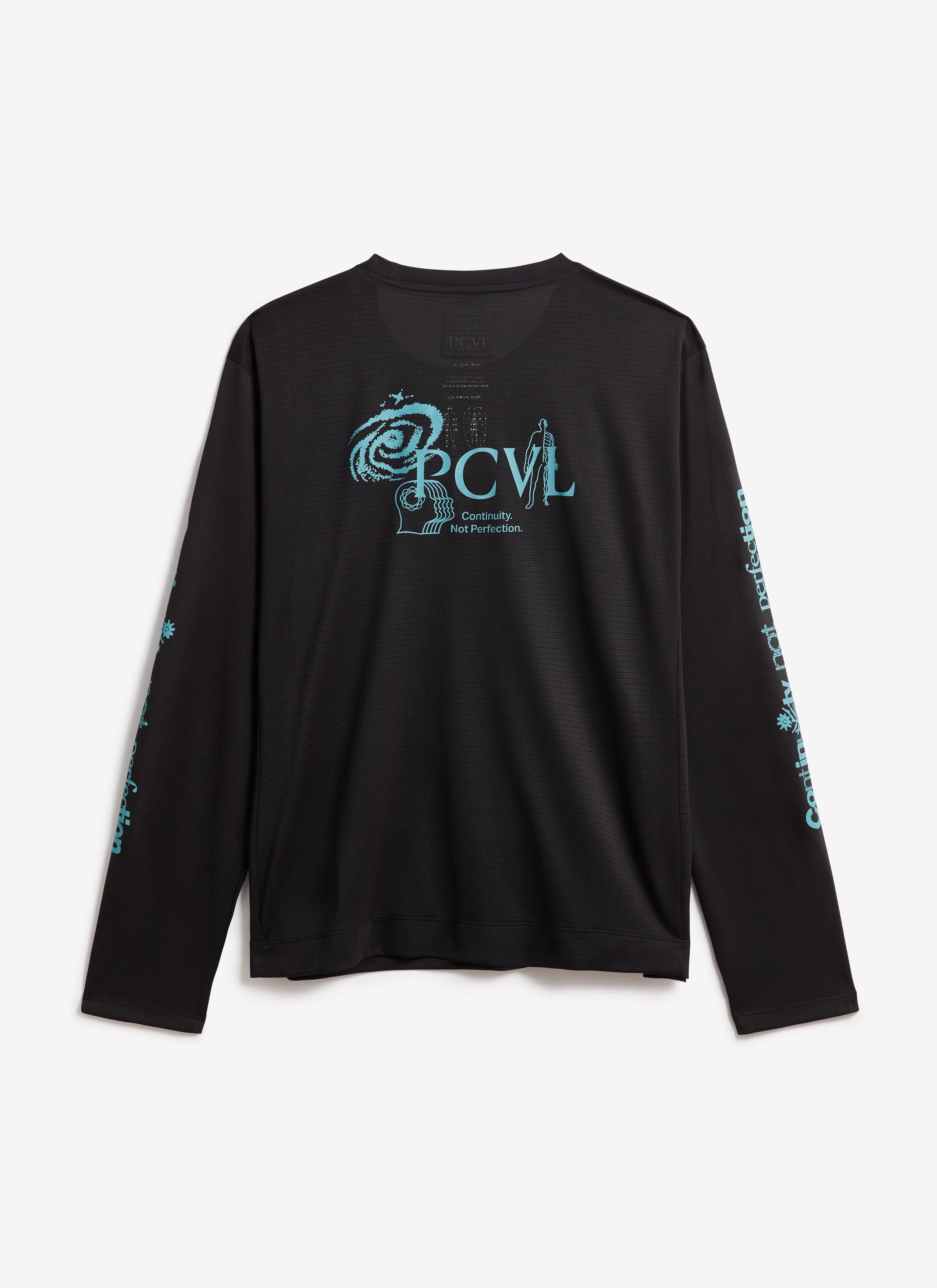 PCVL Long Sleeve Printed Performance Top | Black sold by Percival product image thumbnail 5