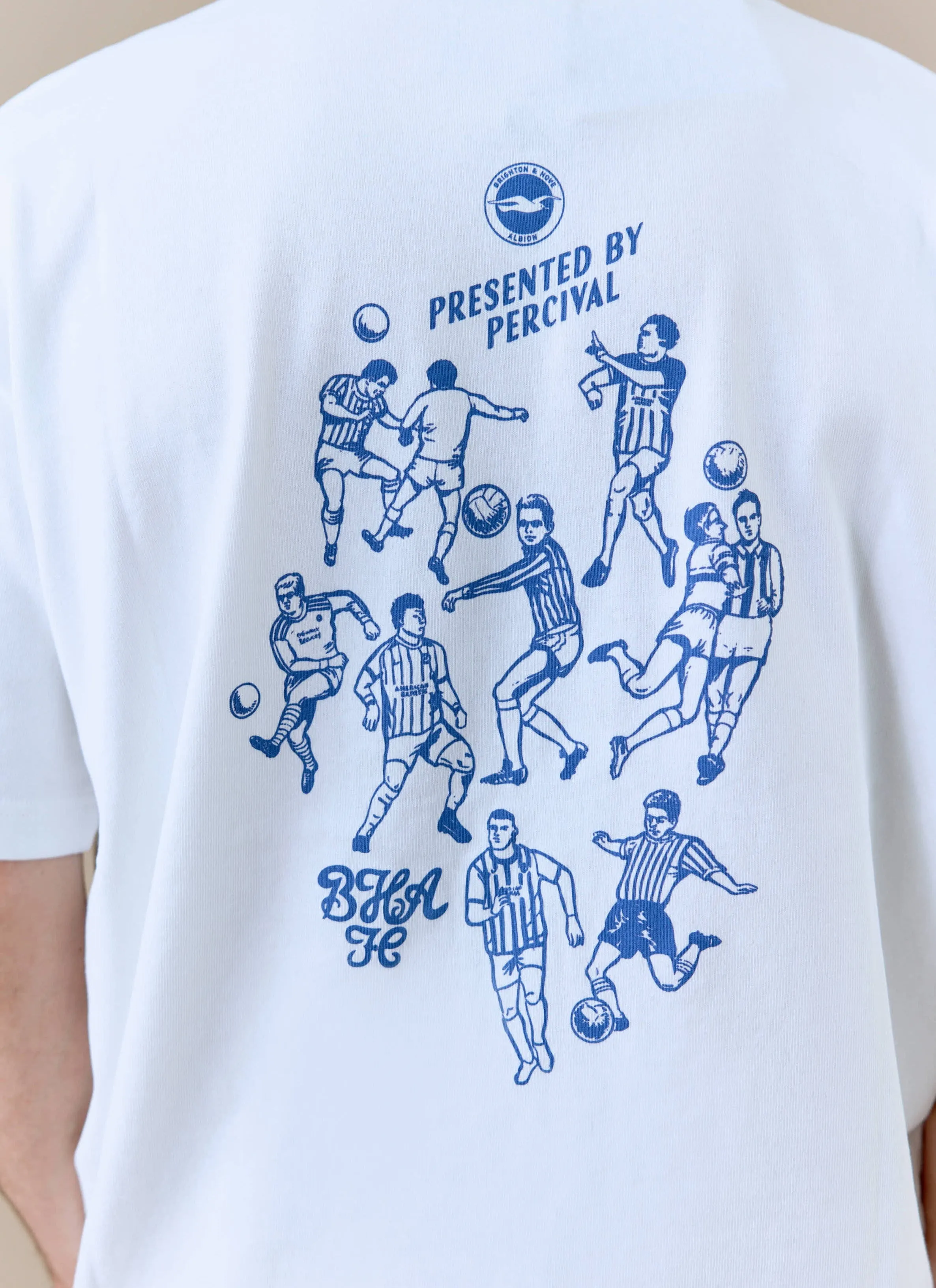 Archive Kits T Shirt | Brighton & Hove Albion F.C. x Percival | White sold by Percival product image thumbnail 3