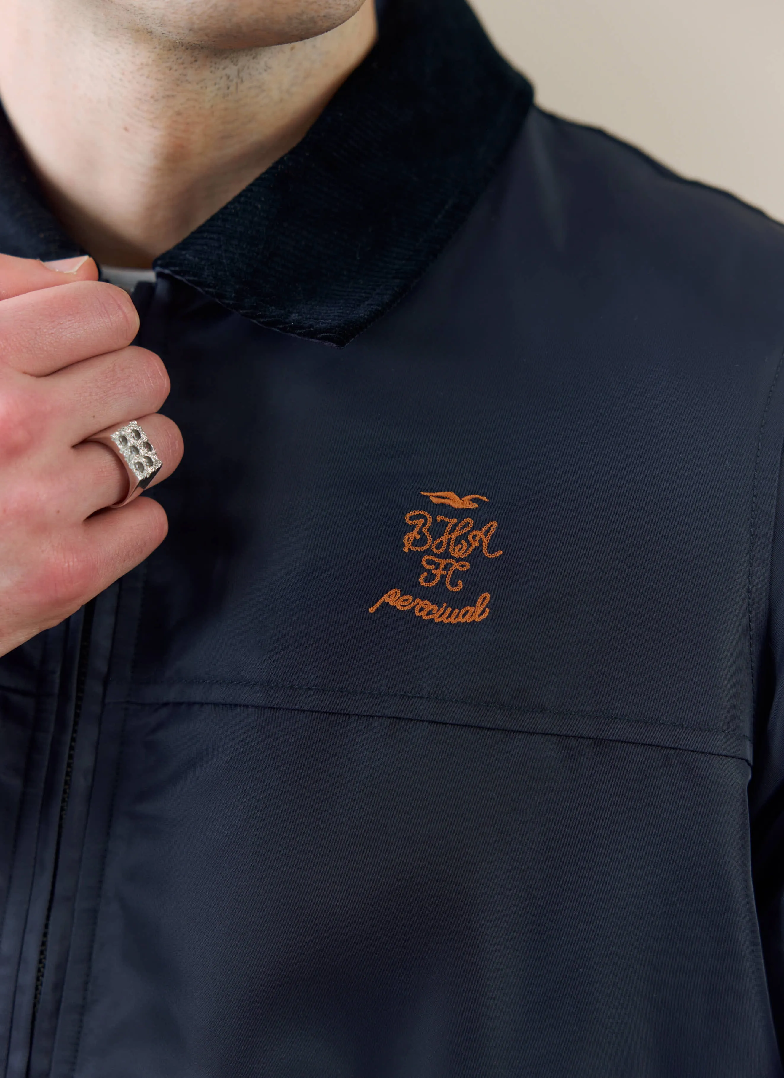 Coach Jacket | Brighton & Hove Albion F.C. x Percival | Navy sold by Percival product image thumbnail 2