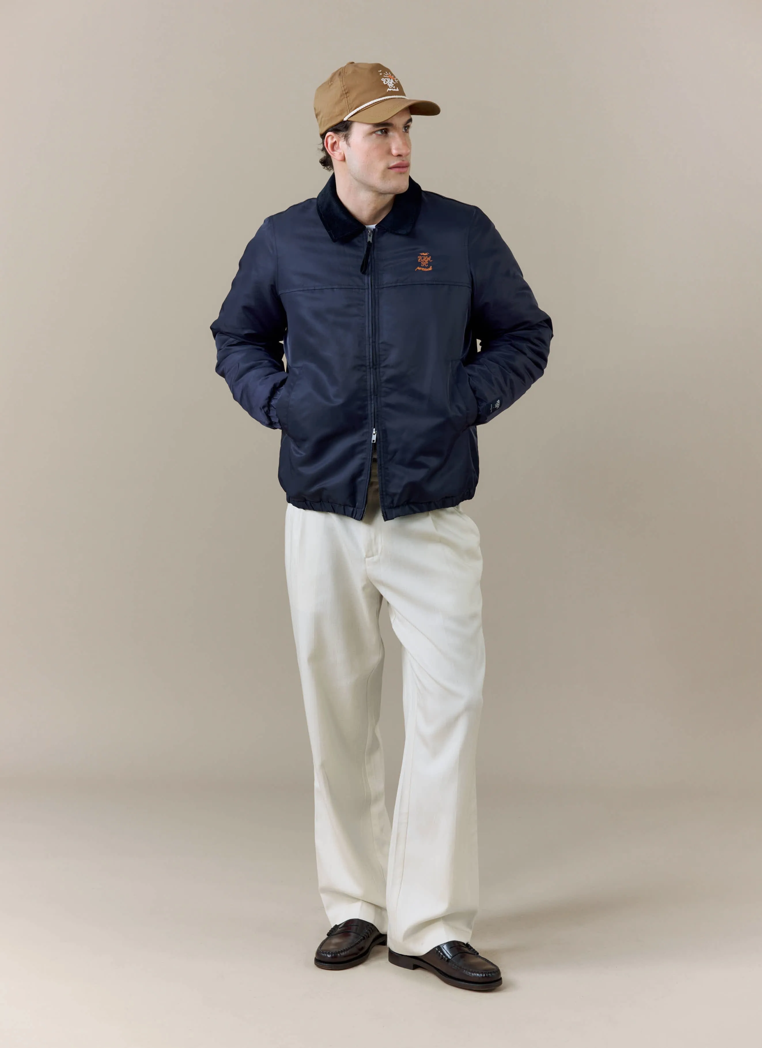 Coach Jacket | Brighton & Hove Albion F.C. x Percival | Navy sold by Percival product image thumbnail 4