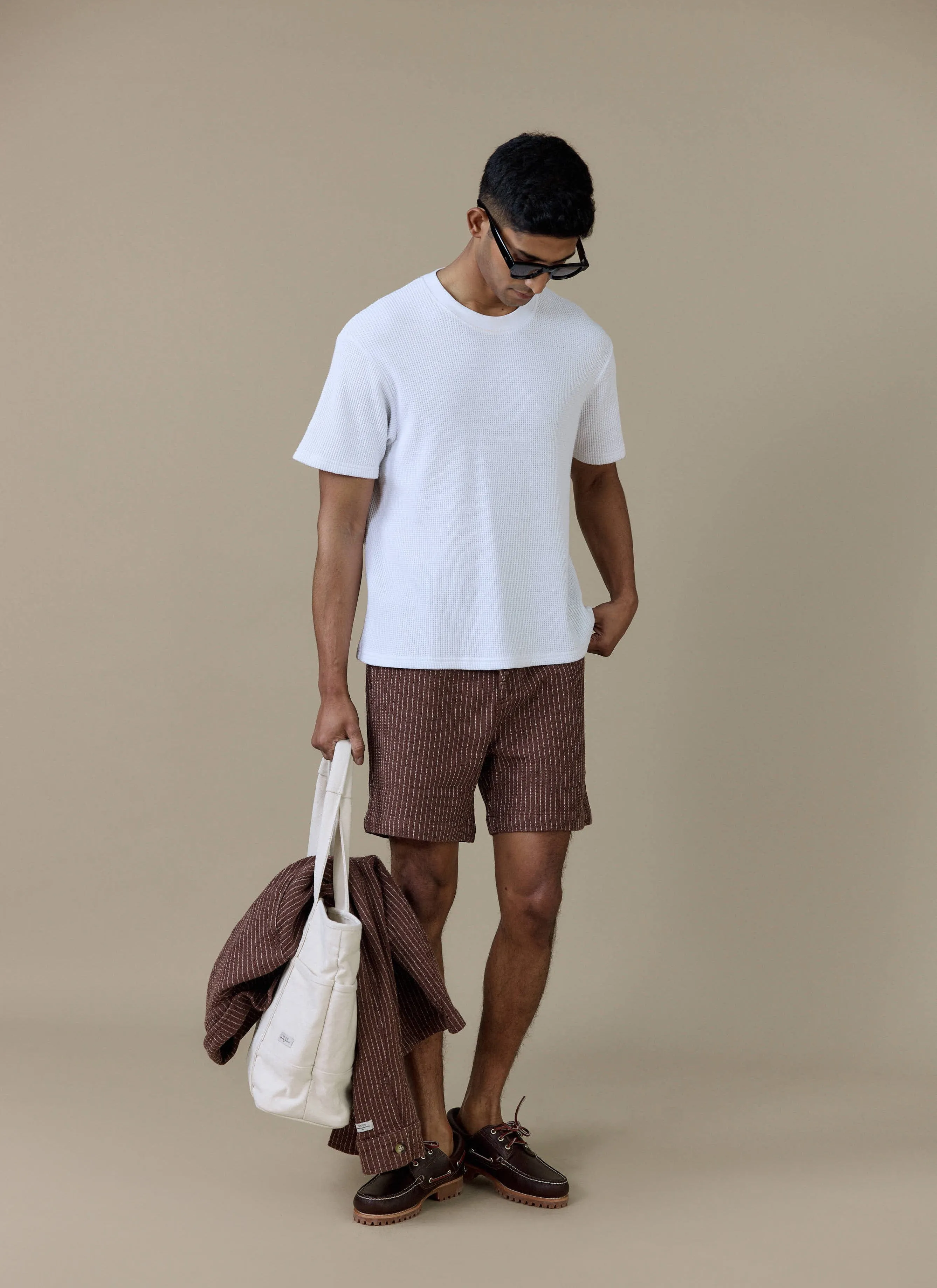 Sorrento Shorts | Linen | Brown sold by Percival product image thumbnail 2