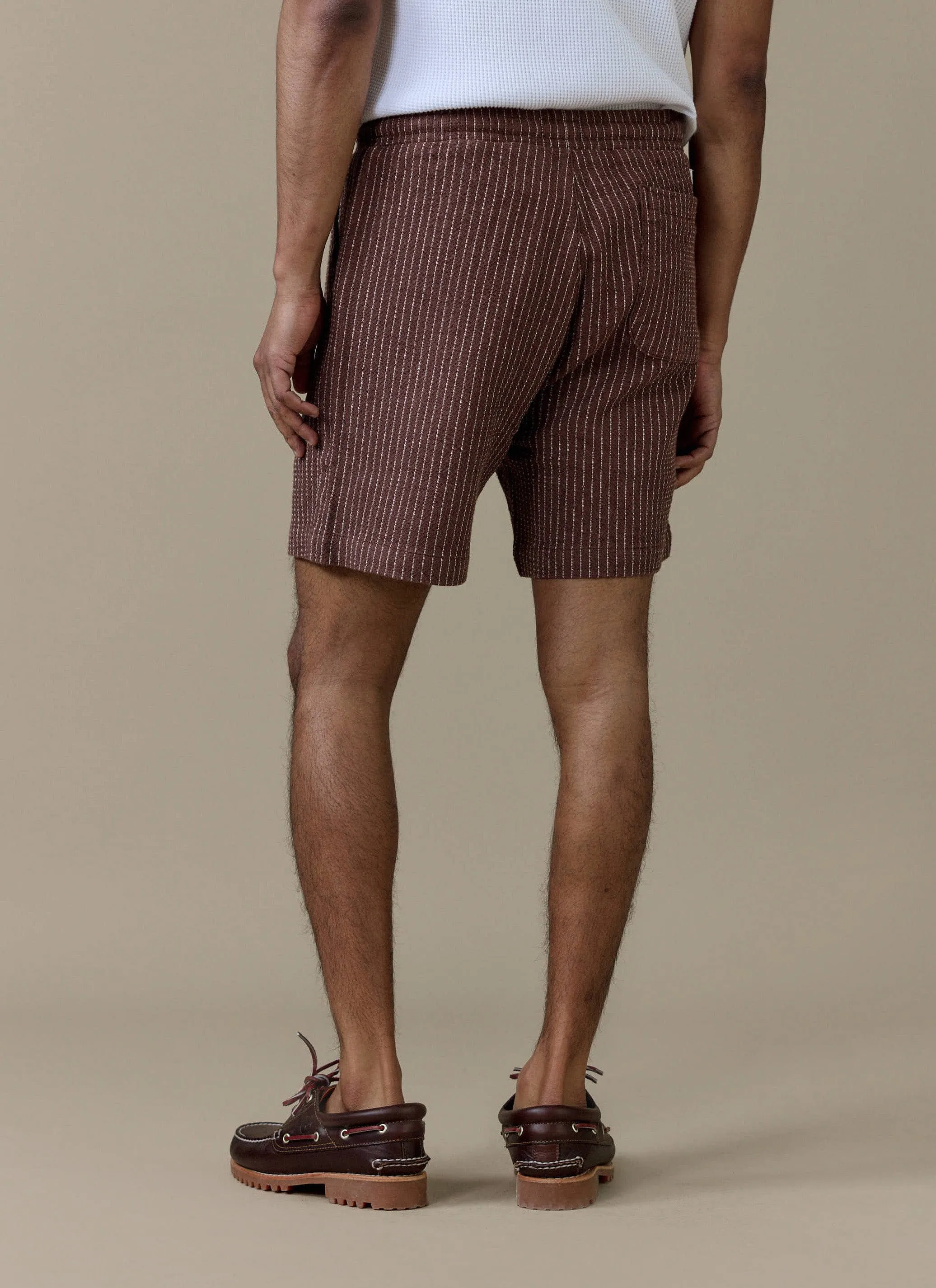 Sorrento Shorts | Linen | Brown sold by Percival product image thumbnail 5