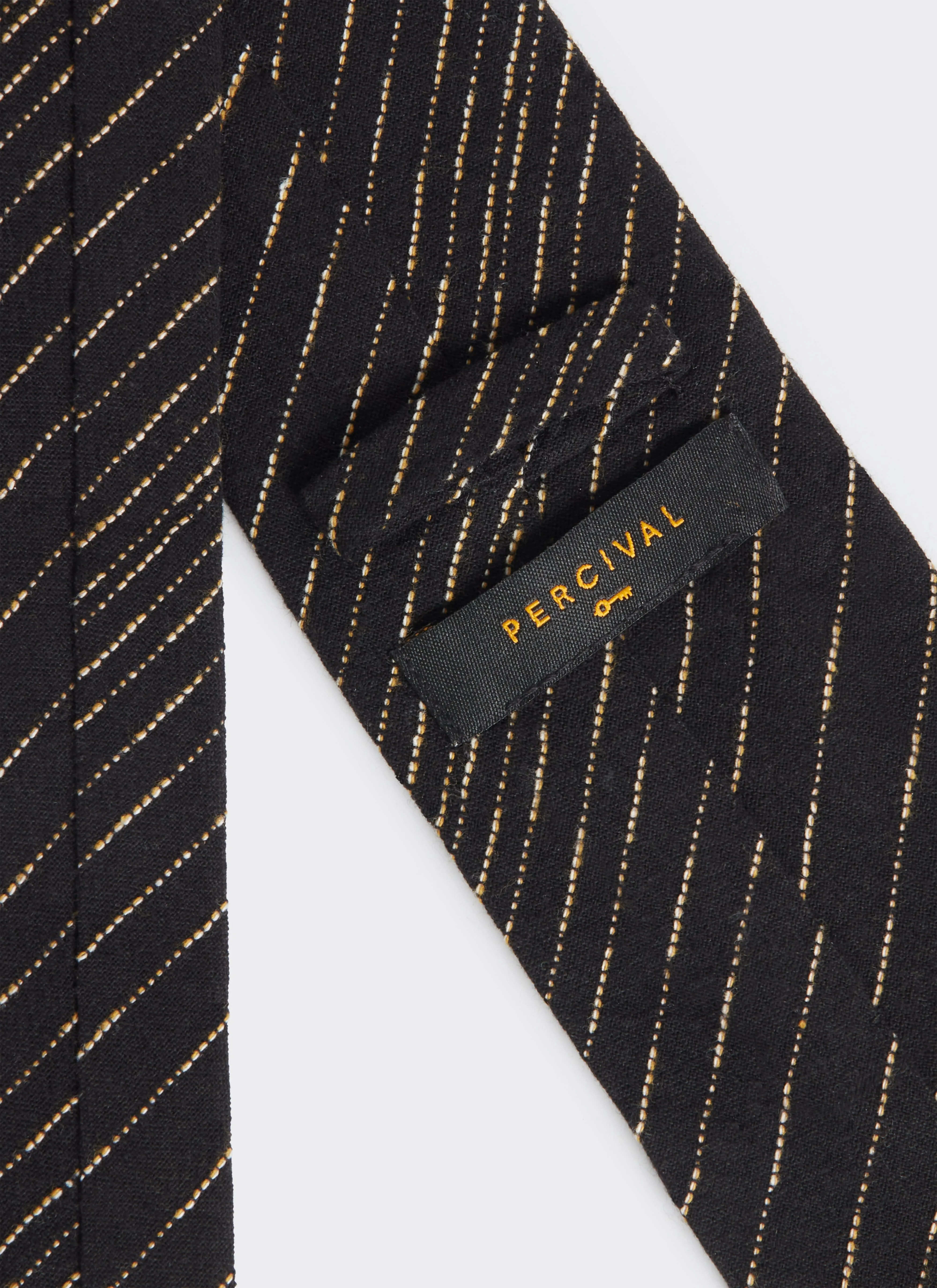 Leland Tie | Cotton | Black sold by Percival product image thumbnail 2