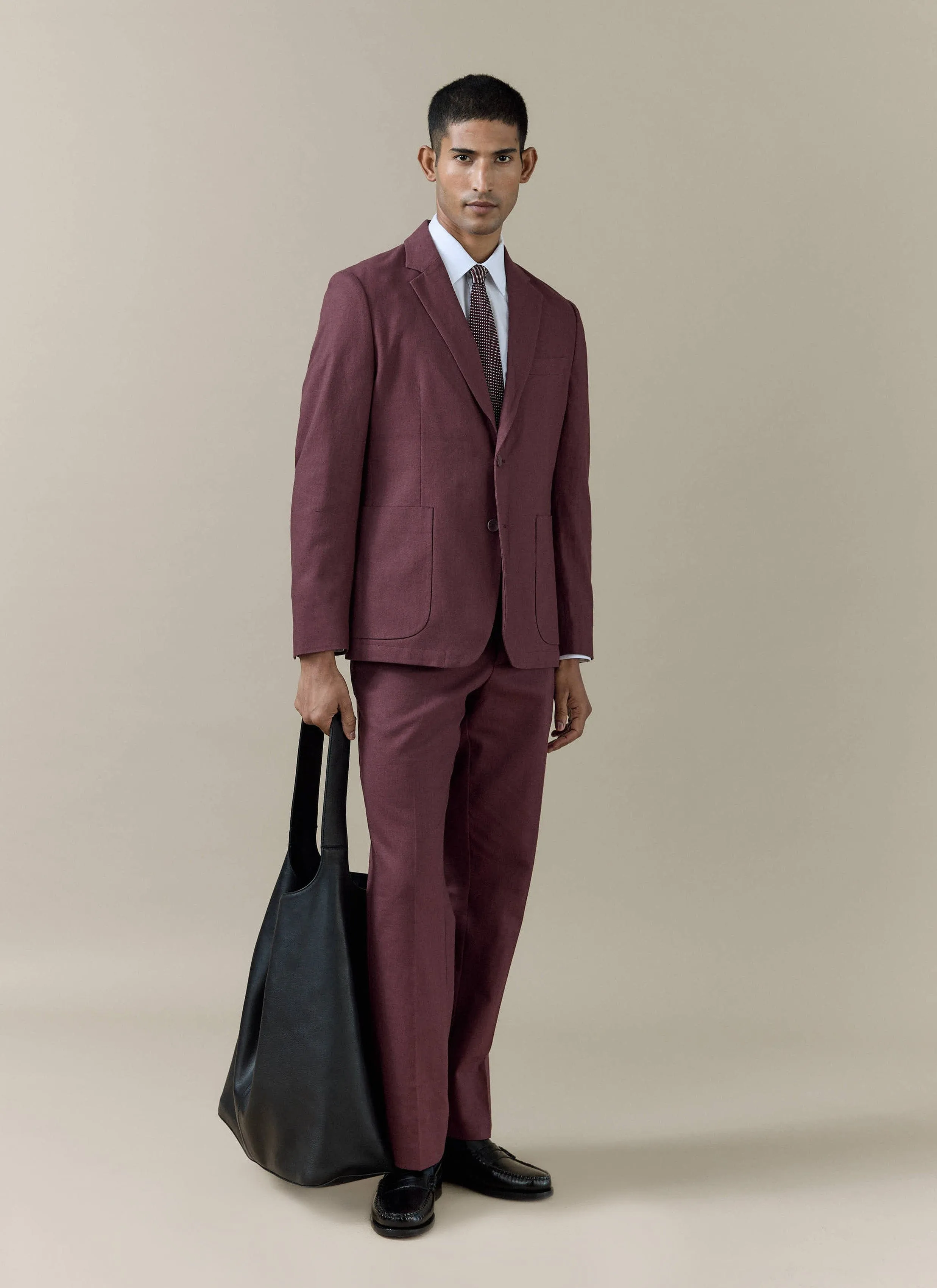 Tailored Blazer | Linen | Merlot sold by Percival product image thumbnail 5