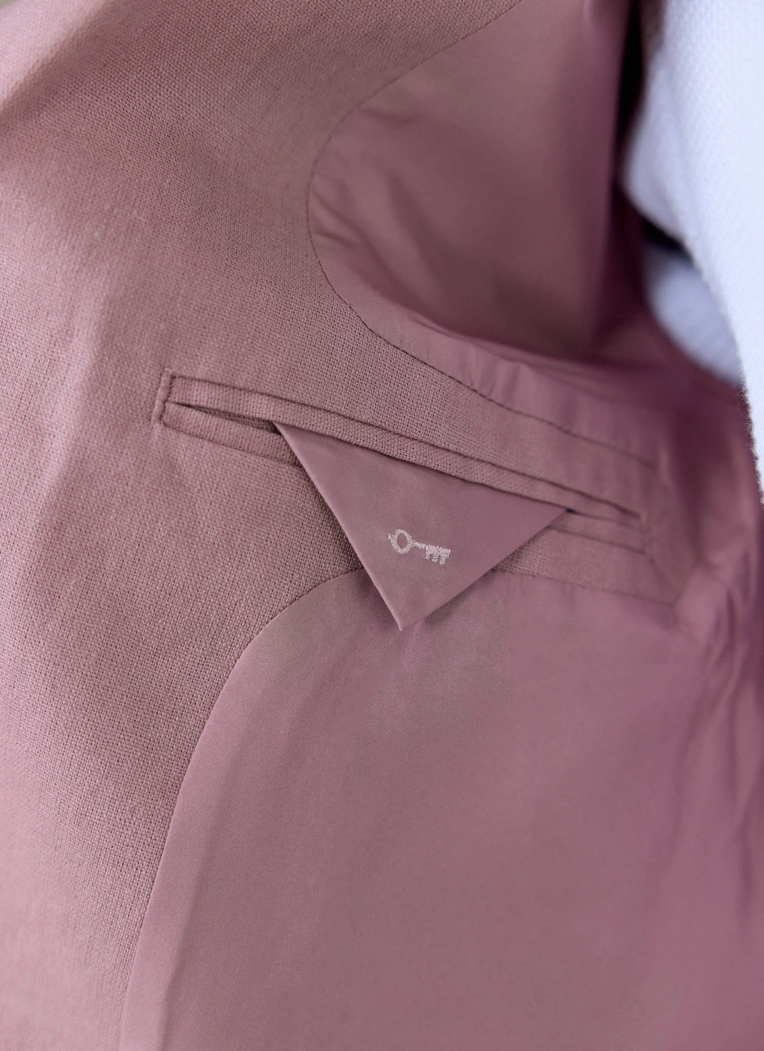 Tailored Blazer | Linen | Dusty Pink sold by Percival product image thumbnail 5