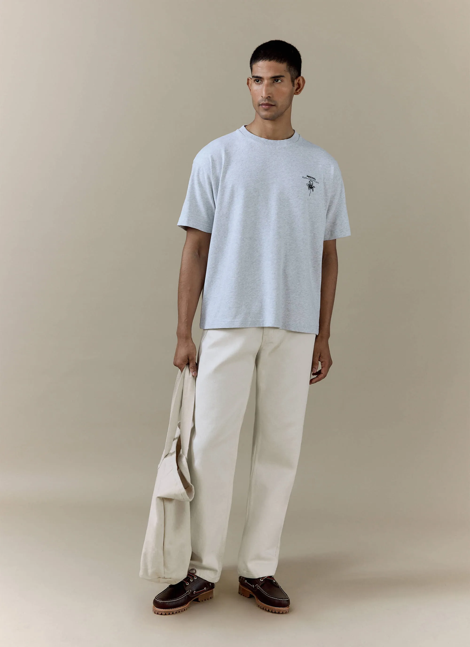 Melvin Oversized T Shirt | Organic Cotton | Grey sold by Percival product image thumbnail 2