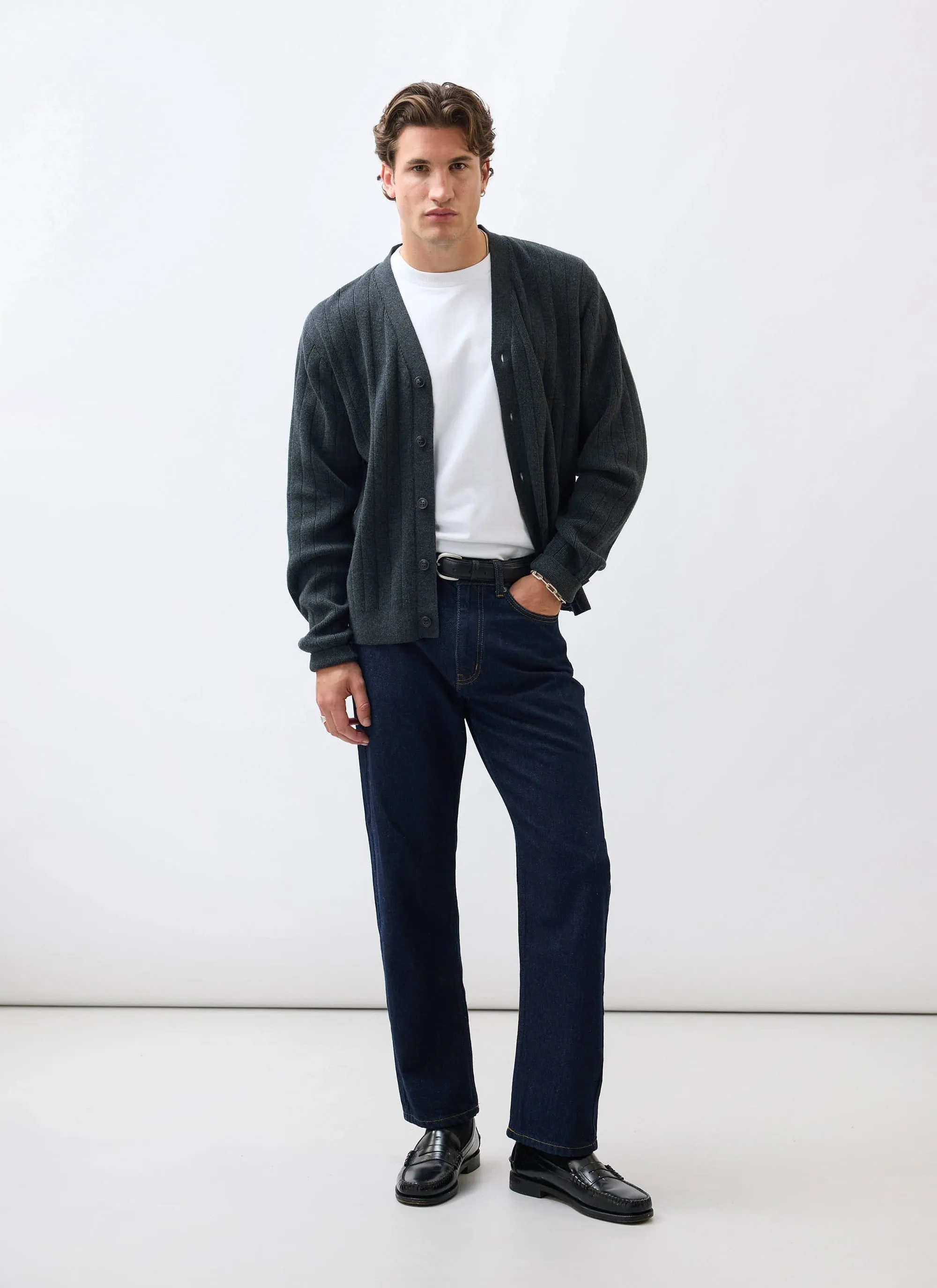 Editor Cardigan | Cotton | Grey sold by Percival product image thumbnail 2