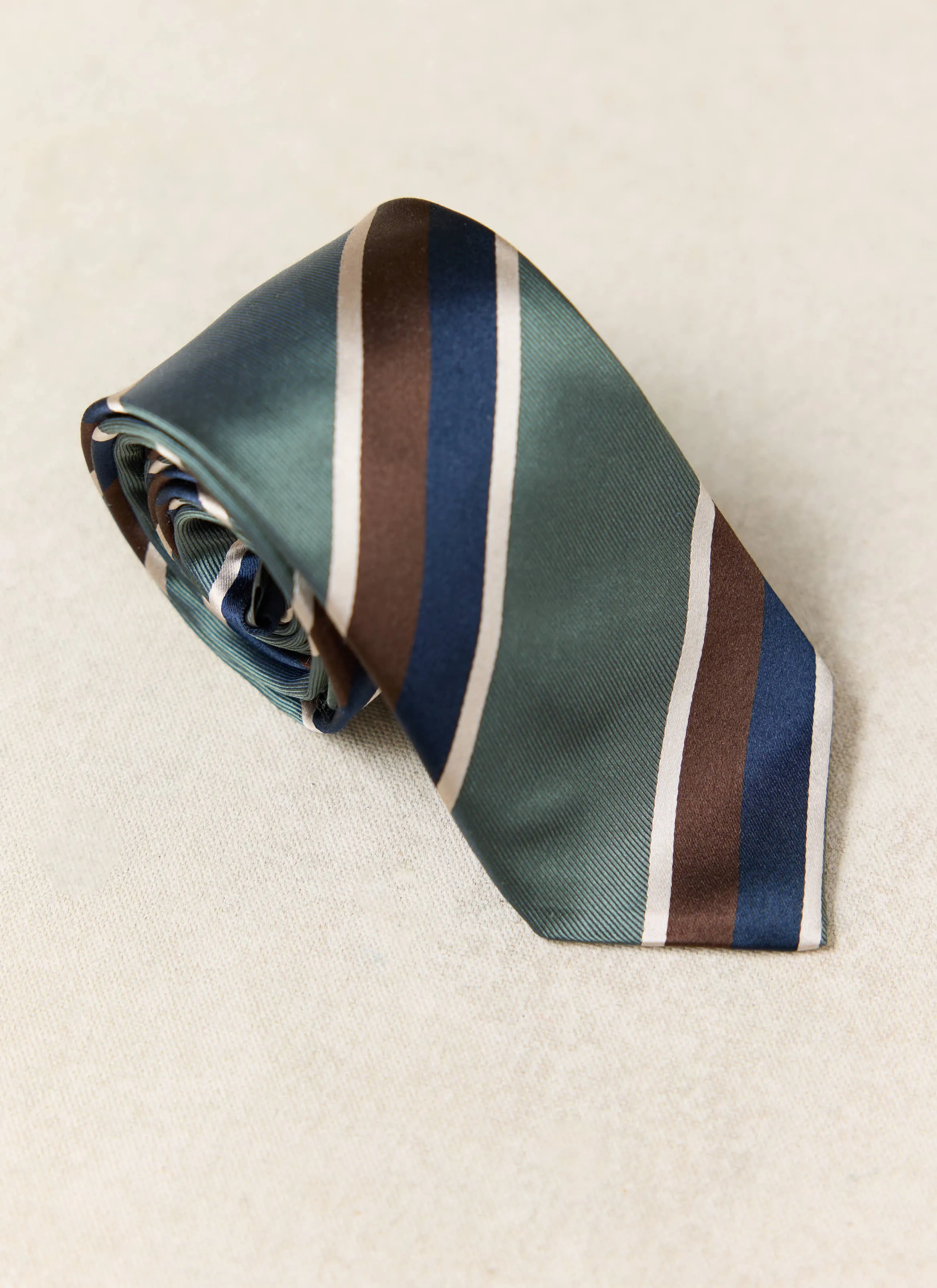 Stripe Tie | Silk | Multi sold by Percival product image thumbnail 4