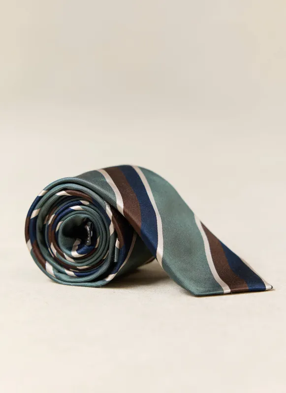 Stripe Tie | Silk | Multi made by Percival
