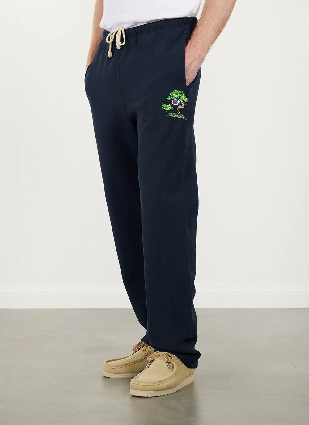 Bonsai Straight Leg Trackpants | Champion and Percival | Navy sold by Percival