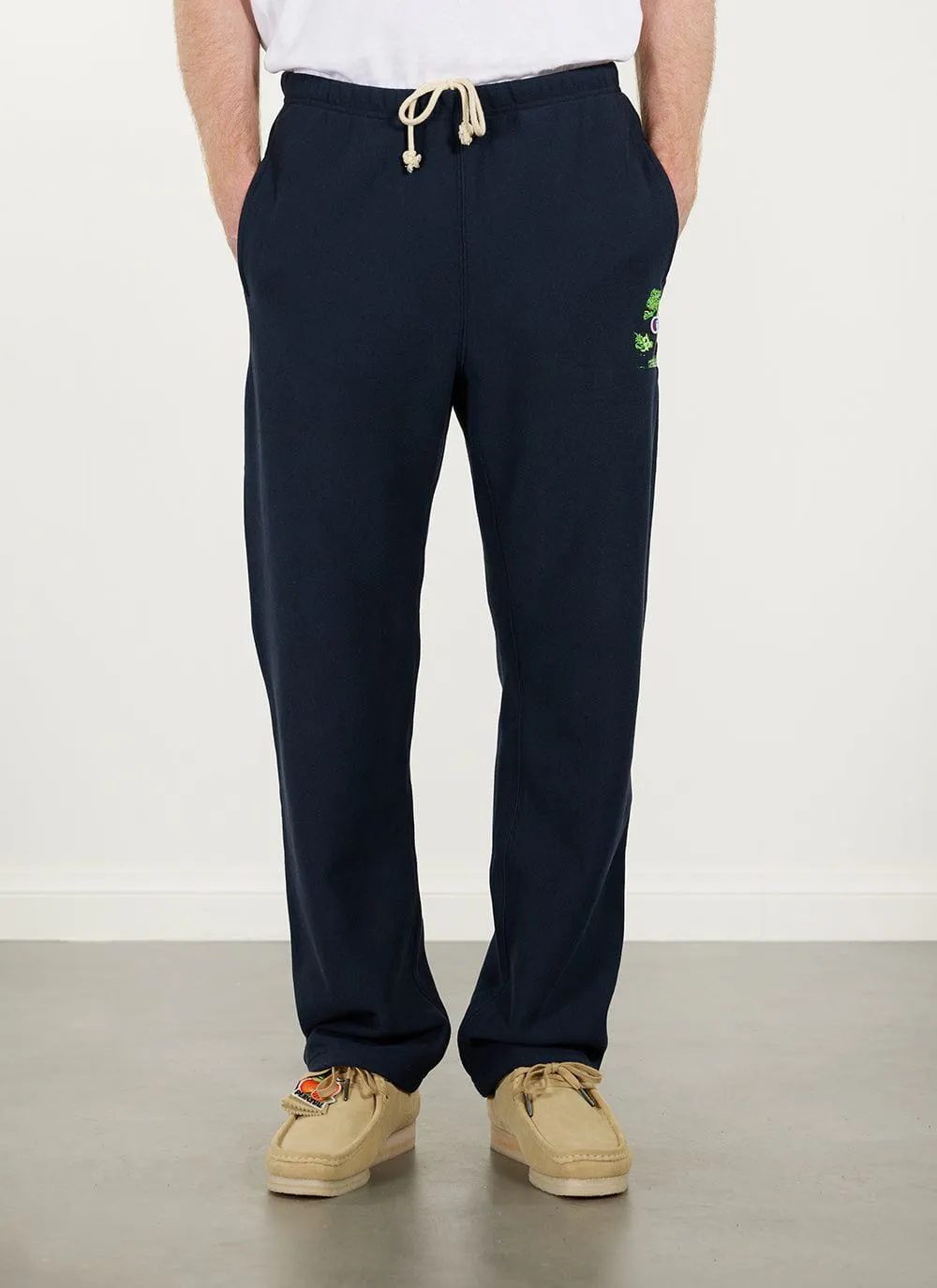 Bonsai Straight Leg Trackpants | Champion and Percival | Navy sold by Percival product image thumbnail 3