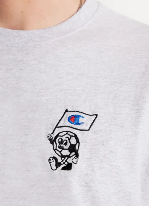 Mascot Oversized T Shirt | Champion and Percival | Athletic Grey sold by Percival