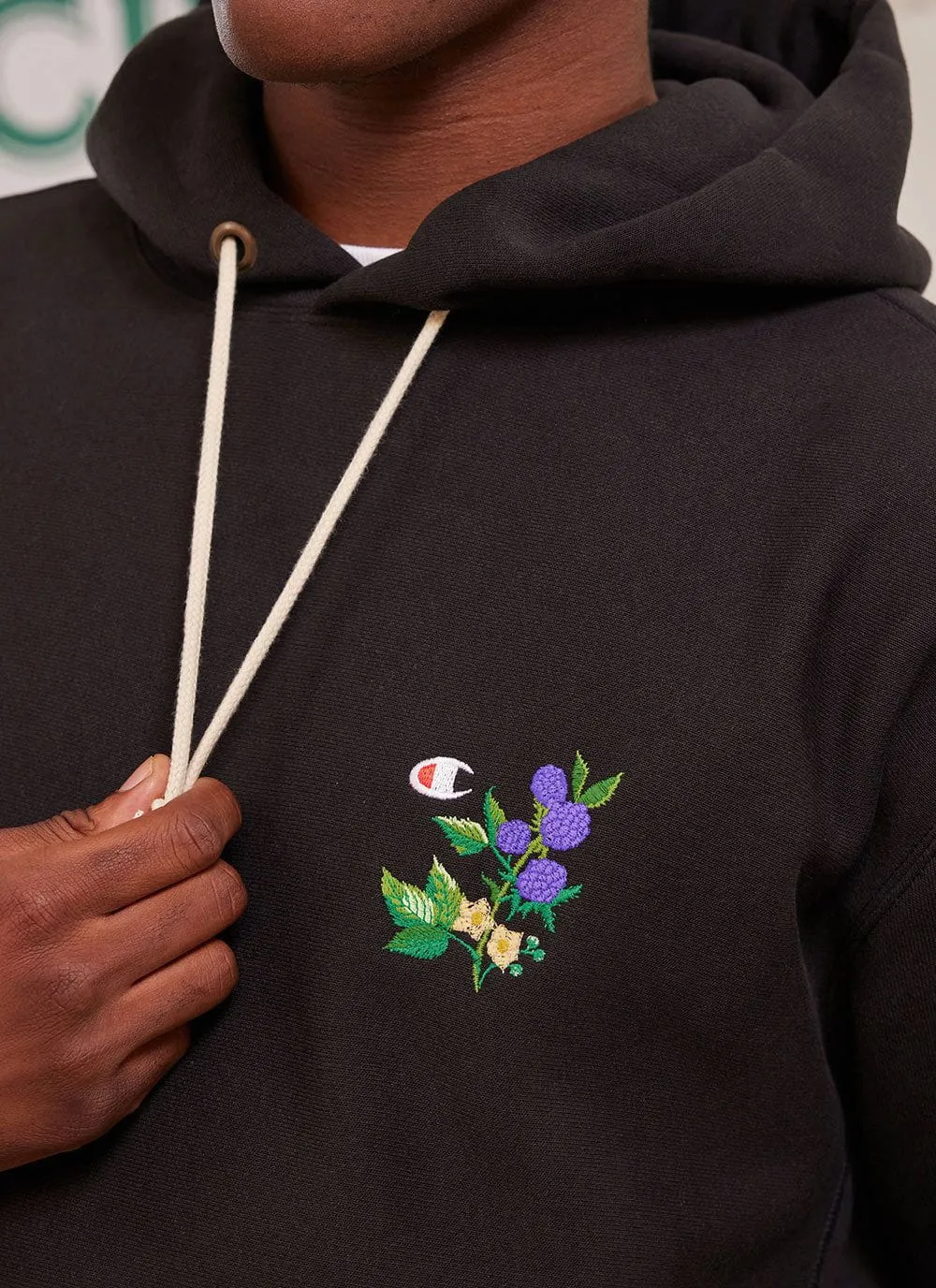 Bramble Hoodie | Champion and Percival | Black sold by Percival