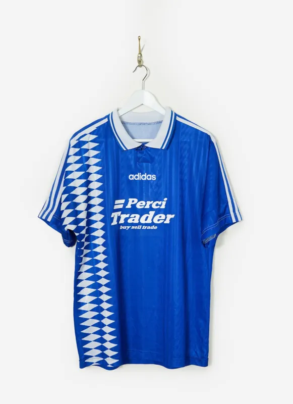 90s Adidas Shirt #8 | Percival x Classic Football Shirts | Blue sold by Percival