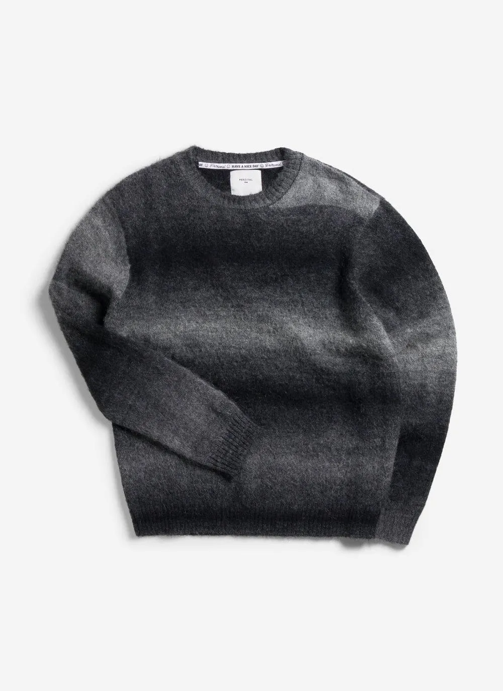 Deku Gradient Crew Neck Jumper | Mohair | Black sold by Percival product image thumbnail 5