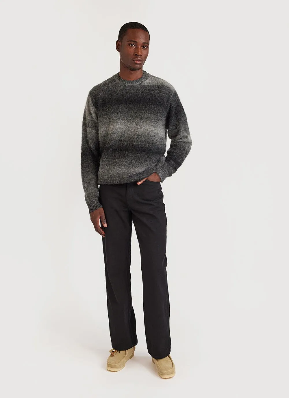 Deku Gradient Crew Neck Jumper | Mohair | Black sold by Percival product image thumbnail 2