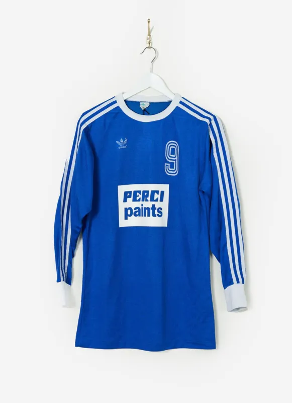 90s Adidas Shirt #53 | Percival x Classic Football Shirts | Blue sold by Percival