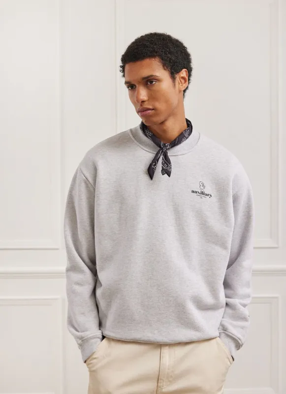 Canard Auxiliary Sweatshirt | Cotton | Athletic Grey sold by Percival