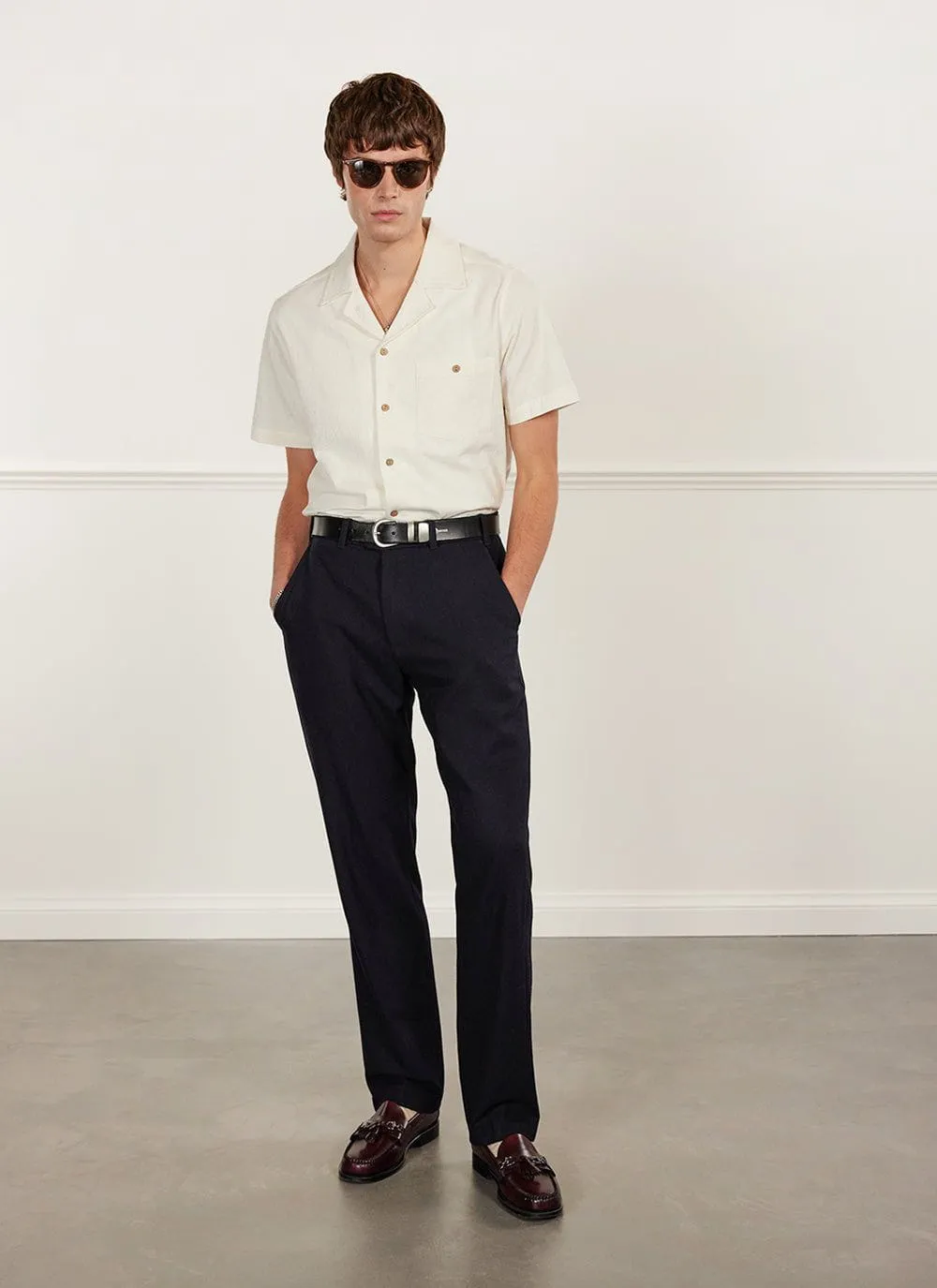 Cuban Shirt | Seersucker | Ecru sold by Percival product image thumbnail 3