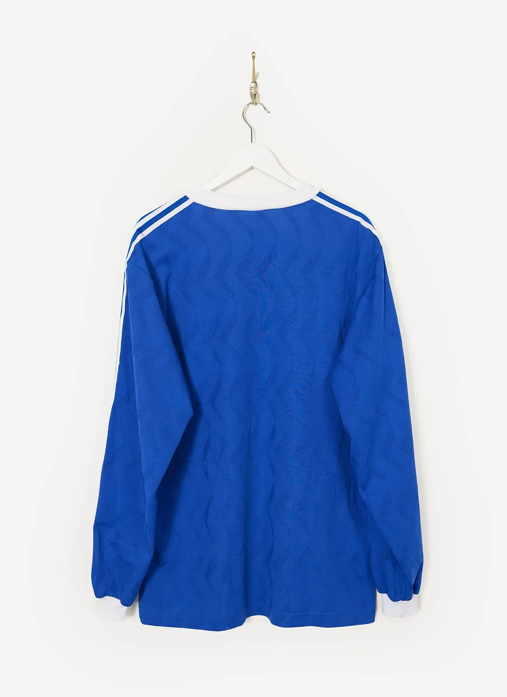 90s Adidas Shirt #1 | Percival x Classic Football Shirts | Blue sold by Percival product image thumbnail 3