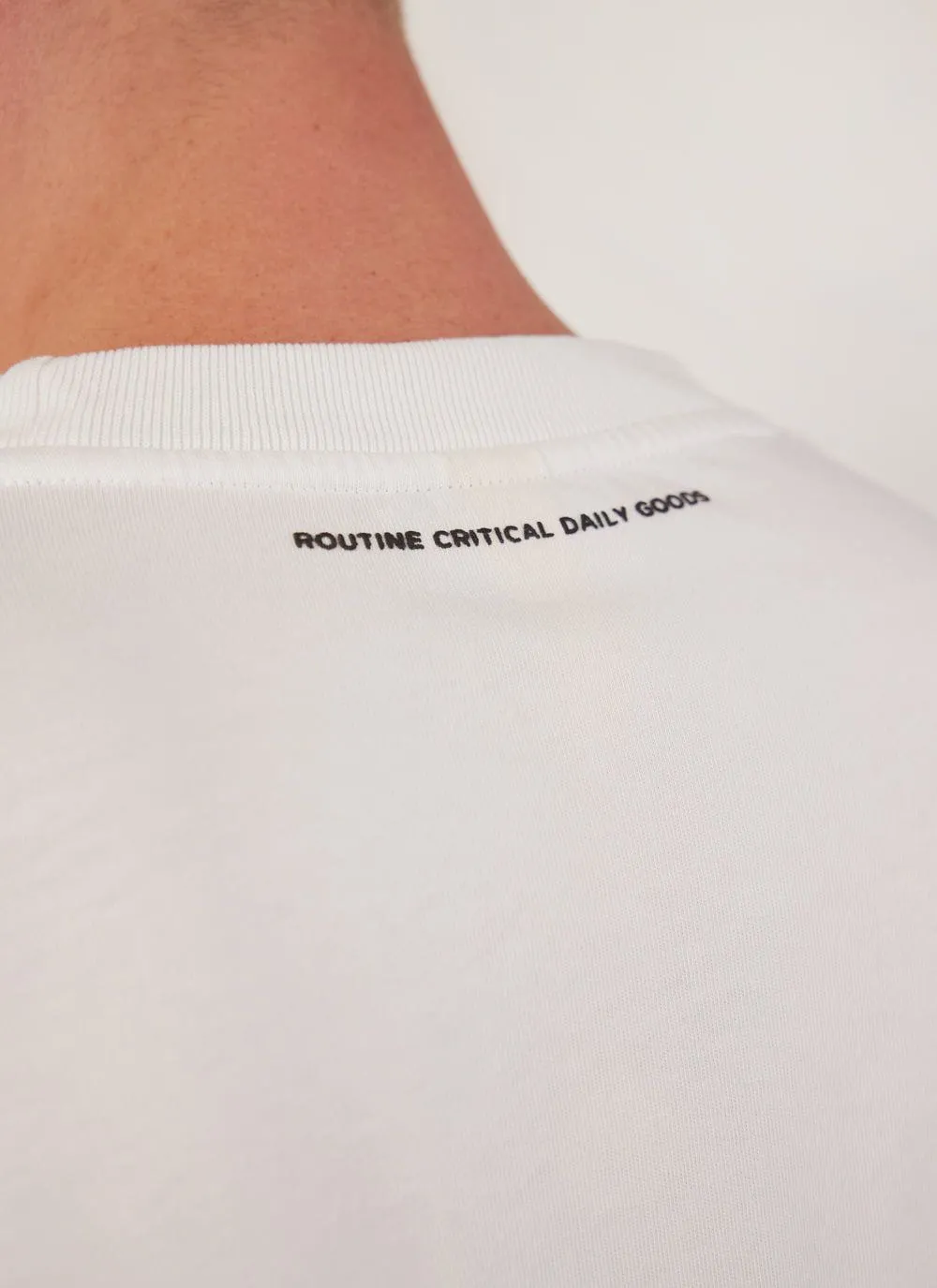 Envy Auxiliary T Shirt | Embroidered Organic Cotton | White sold by Percival product image thumbnail 5