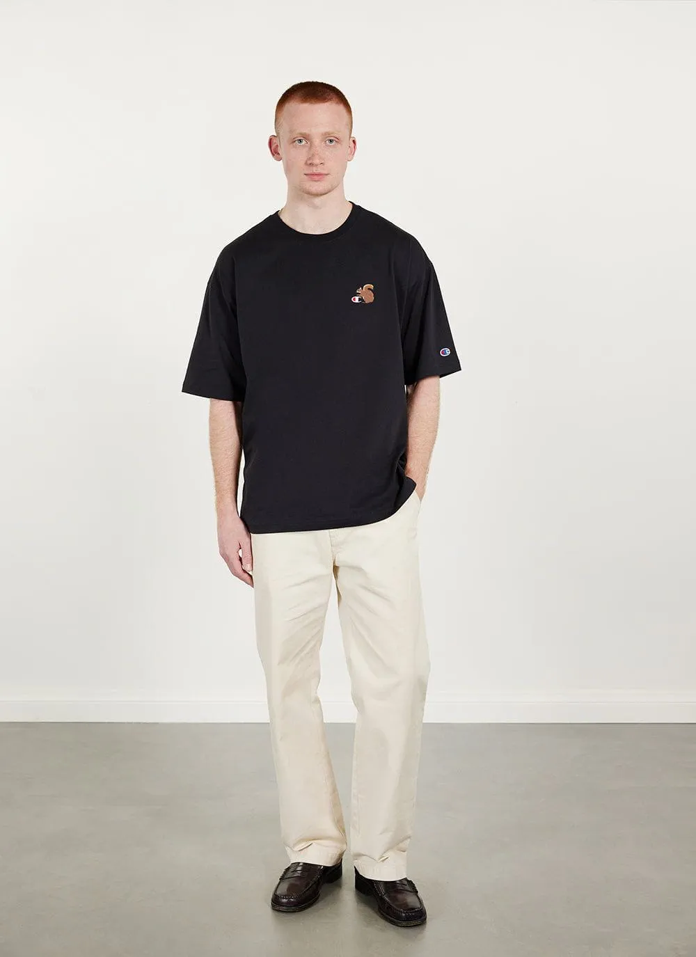 Squirrel Oversized T Shirt | Champion and Percival | Black sold by Percival product image thumbnail 3