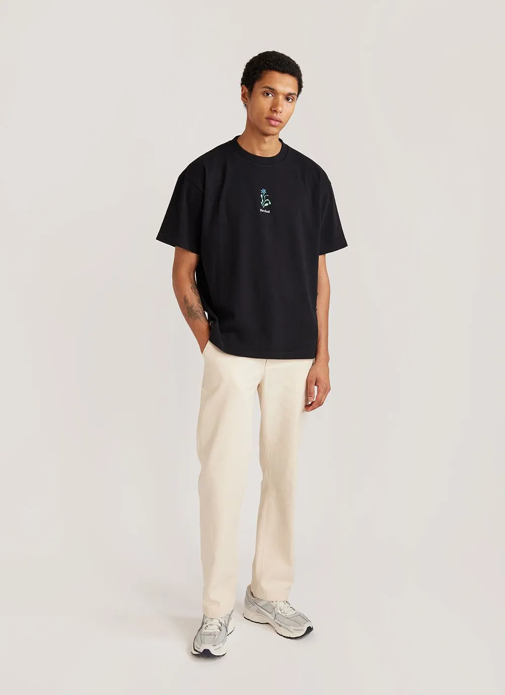 Wildflower Oversized T Shirt | Percival x Sophy Hollington | Black sold by Percival product image thumbnail 3