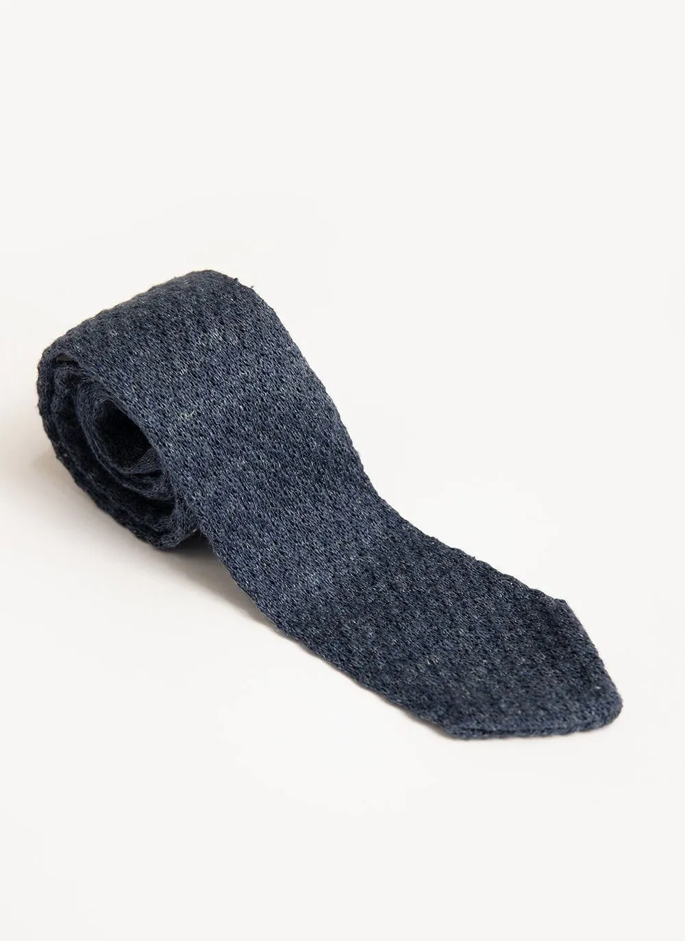 Linen Tie | Navy Marl sold by Percival product image thumbnail 2