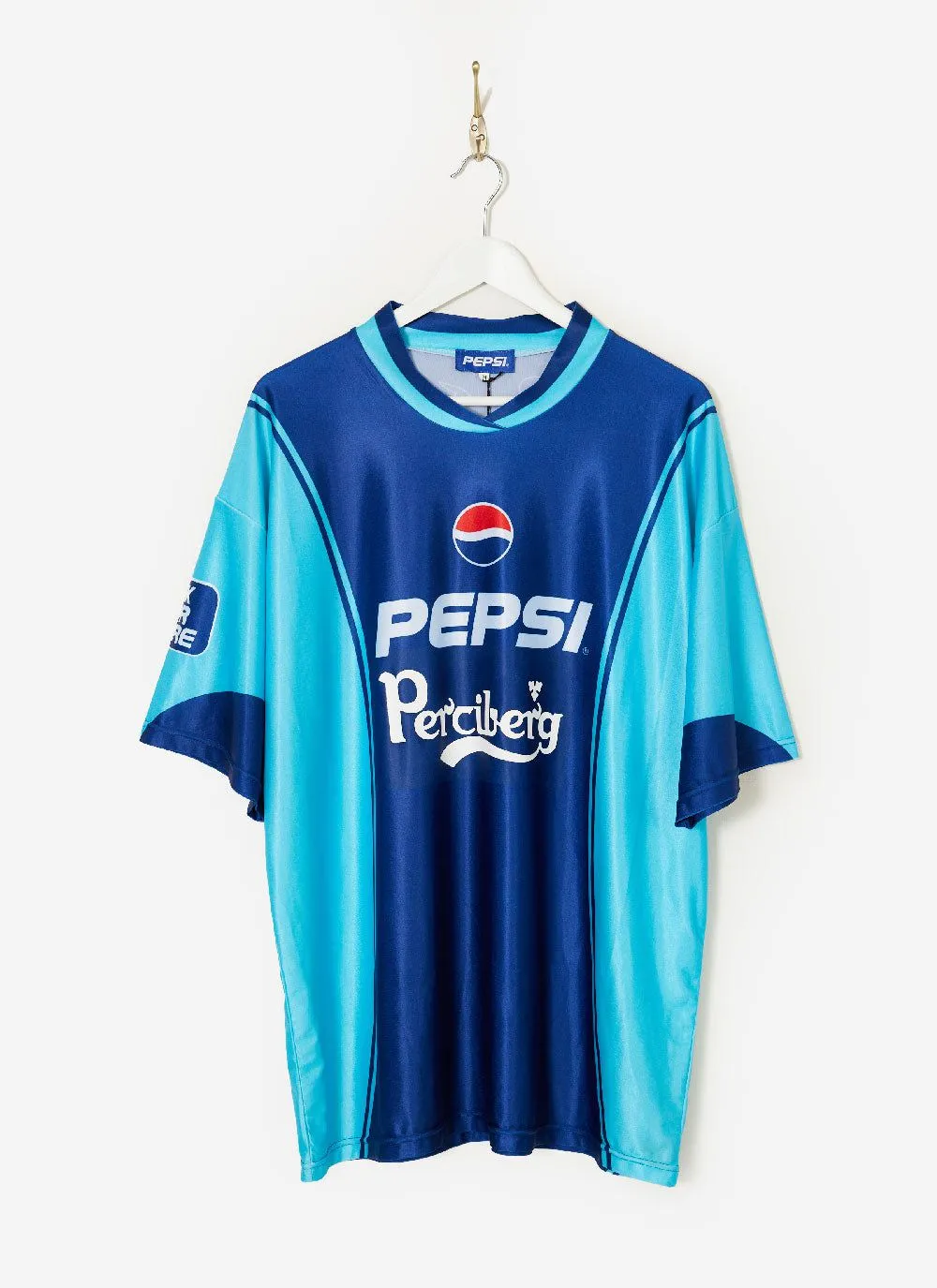 90s Vintage Shirt #41 | Percival x Classic Football Shirts | Blue sold by Percival