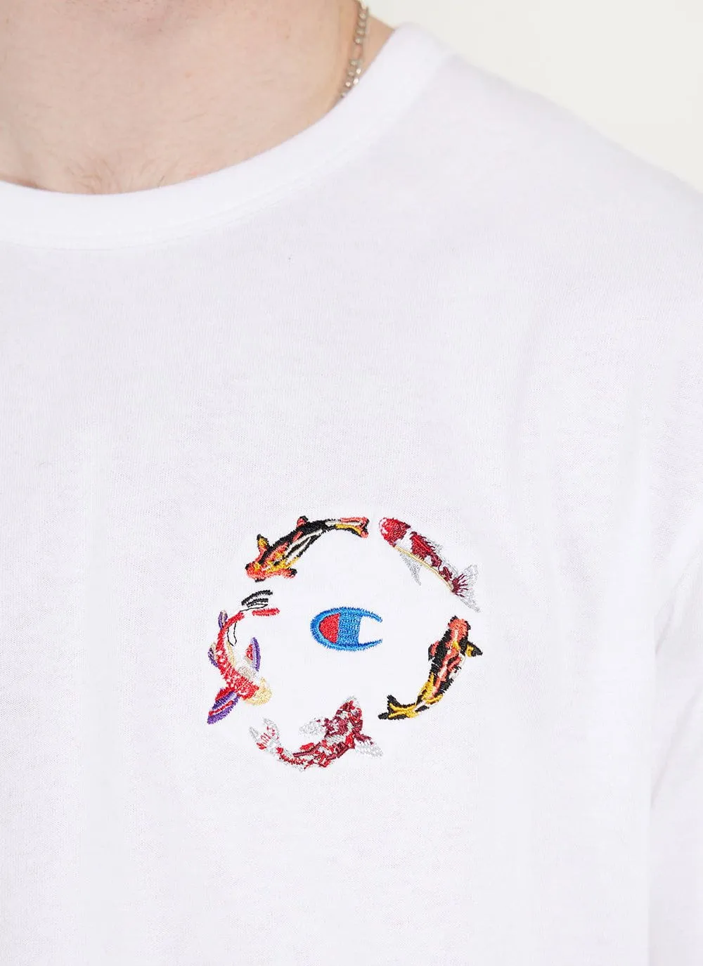 Koi Carp T Shirt | Champion and Percival | White sold by Percival