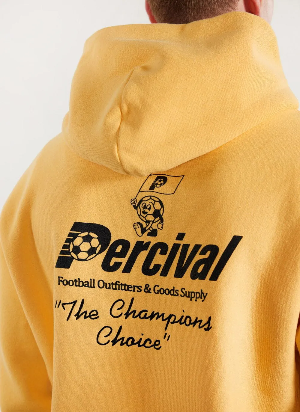 Mascot Hoodie | Champion and Percival | Mustard sold by Percival