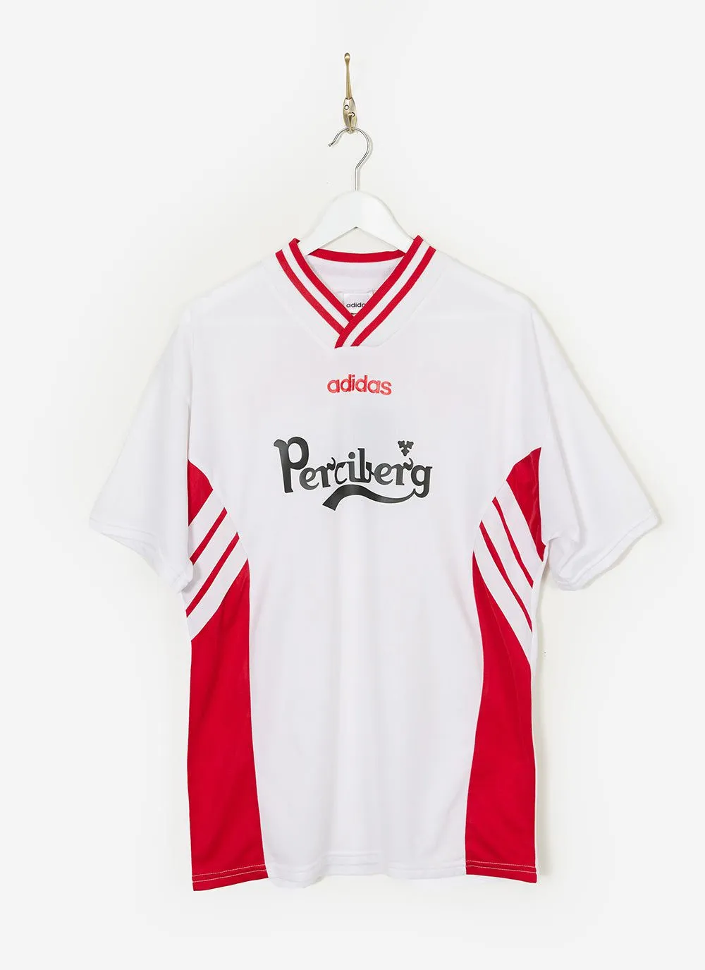 90s Adidas Shirt #39 | Percival x Classic Football Shirts | White with Red sold by Percival