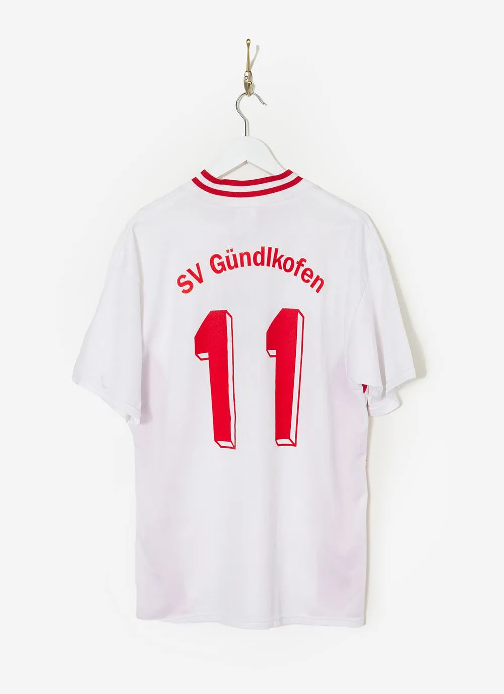 90s Adidas Shirt #39 | Percival x Classic Football Shirts | White with Red sold by Percival product image thumbnail 2