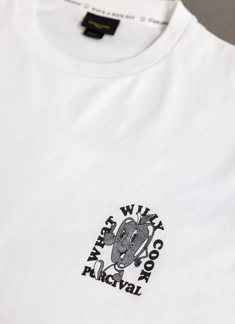Apple a Day Oversized T Shirt | Percival x What Willy Cook | White sold by Percival product image thumbnail 3