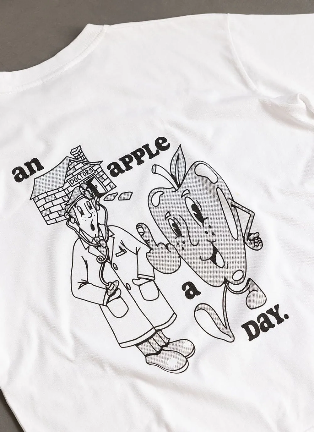 Apple a Day Oversized T Shirt | Percival x What Willy Cook | White sold by Percival product image thumbnail 4