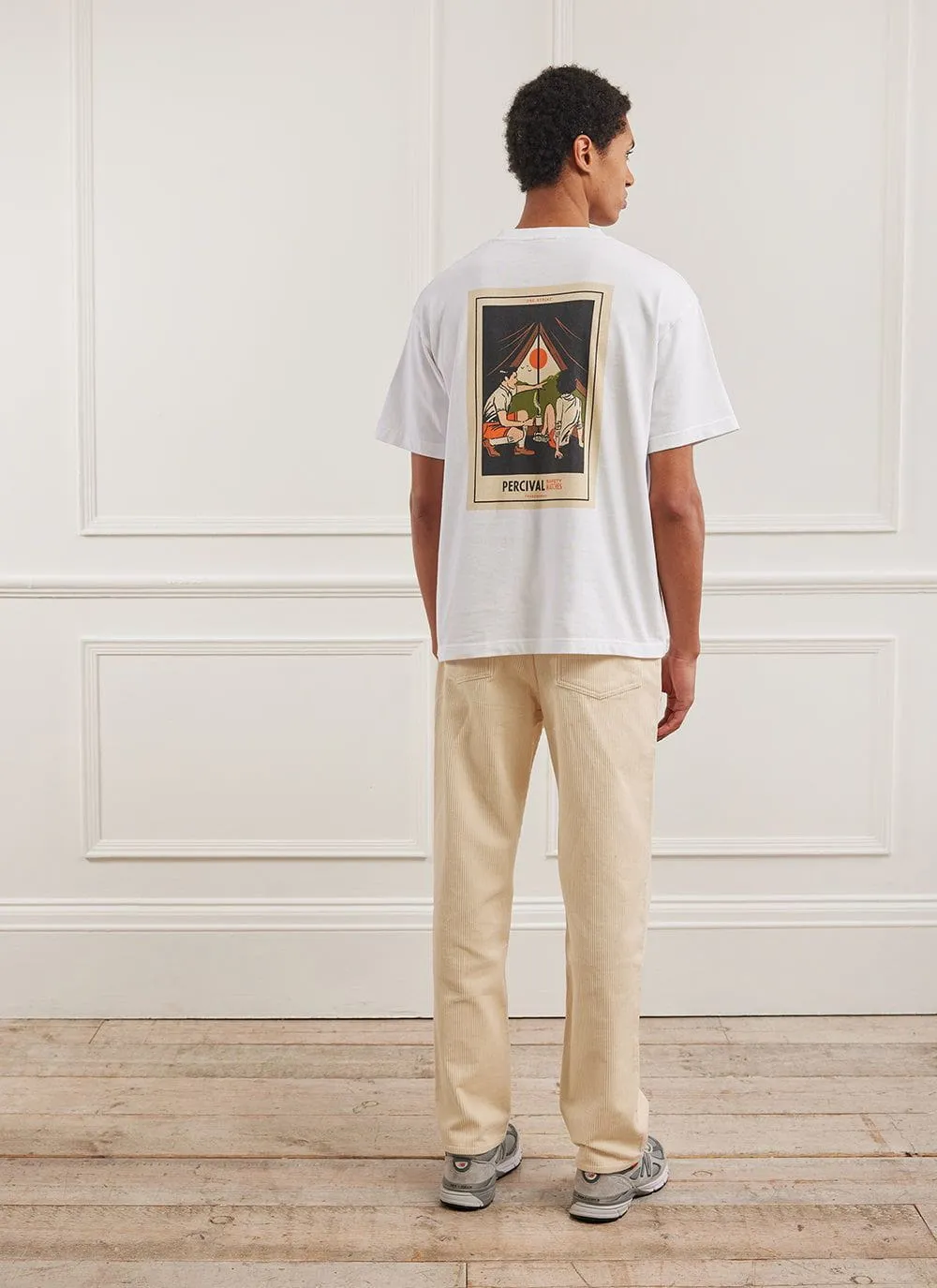 Campers Safety Matches Oversized T Shirt | Embroidered Organic Cotton | White sold by Percival product image thumbnail 4