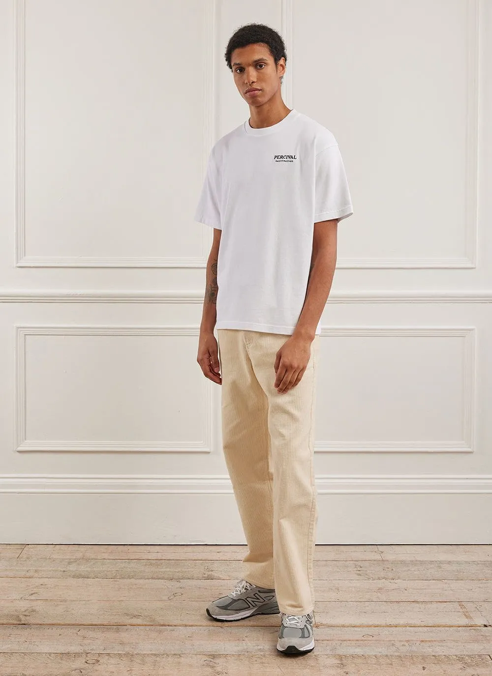 Campers Safety Matches Oversized T Shirt | Embroidered Organic Cotton | White sold by Percival product image thumbnail 2