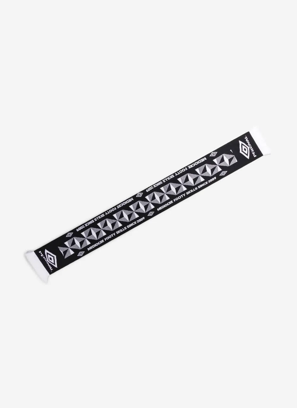 Mediocre Footy Skills Scarf | Umbro x Percival | Black sold by Percival product image thumbnail 5
