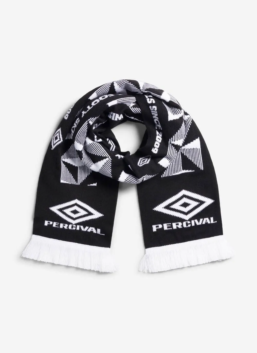 Mediocre Footy Skills Scarf | Umbro x Percival | Black sold by Percival product image thumbnail 4