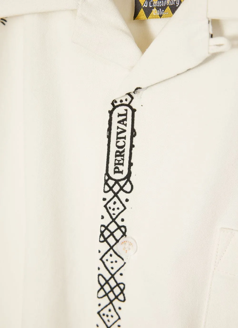 Perci Cat Overshirt | White sold by Percival product image thumbnail 3