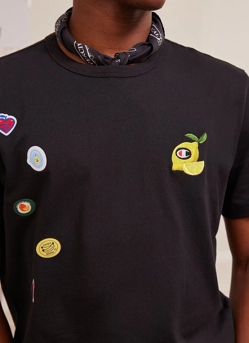 Perci-Post Stamps T Shirt | Champion and Percival | Black sold by Percival product image thumbnail 3