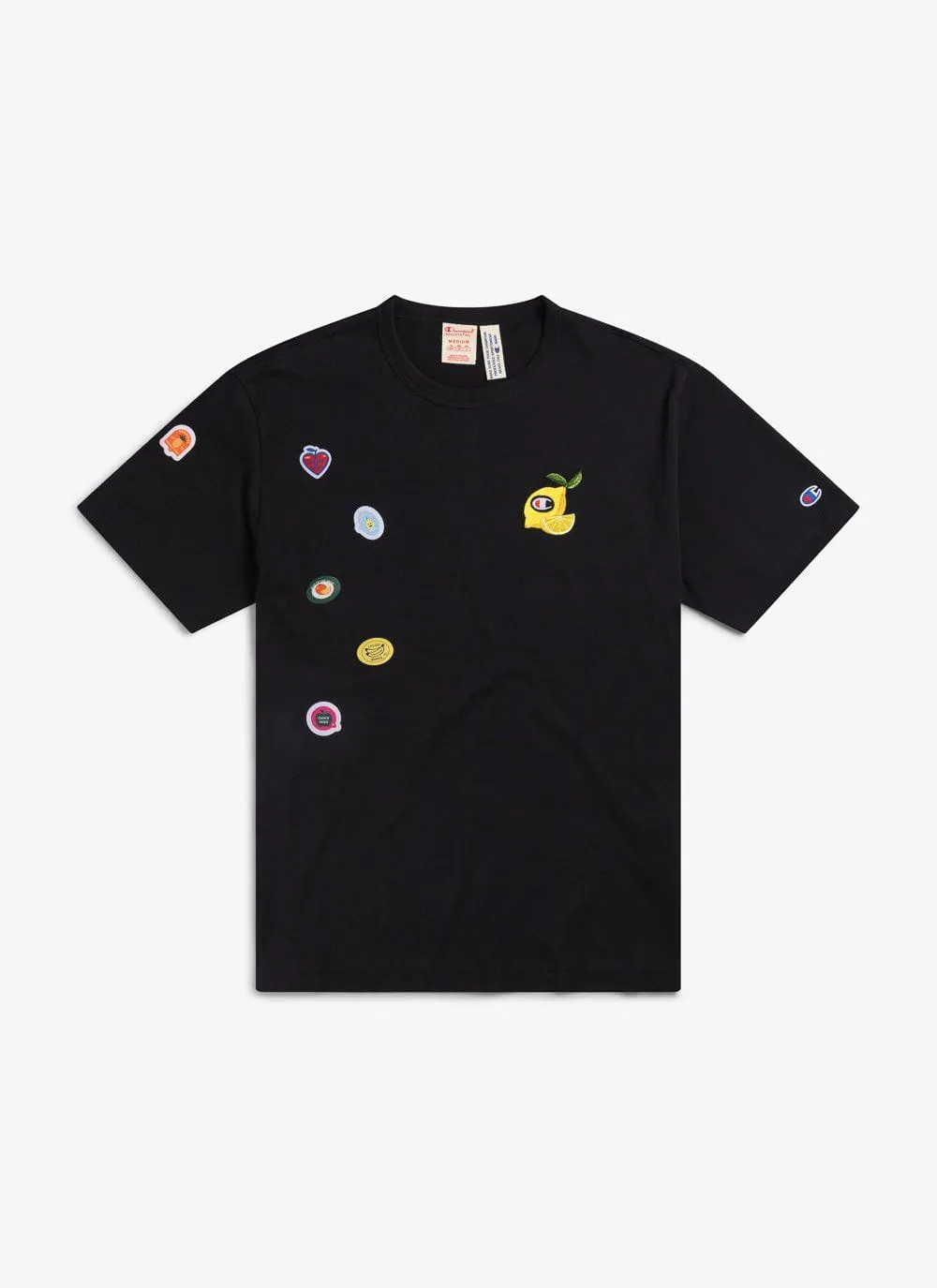 Perci-Post Stamps T Shirt | Champion and Percival | Black sold by Percival