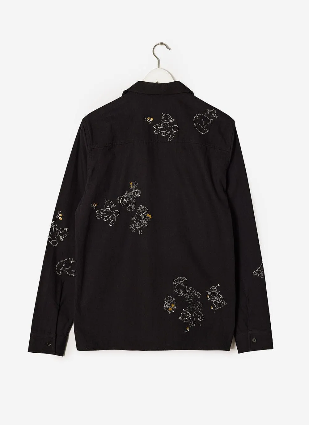 Perci Cat Overshirt | Black sold by Percival product image thumbnail 2